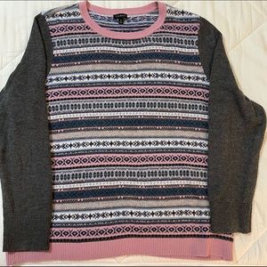 Multicolor long sleeve sweater